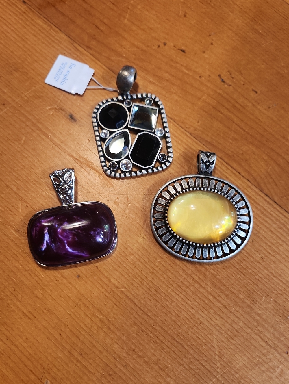 Set Of 3 Lia Sophia Pendants